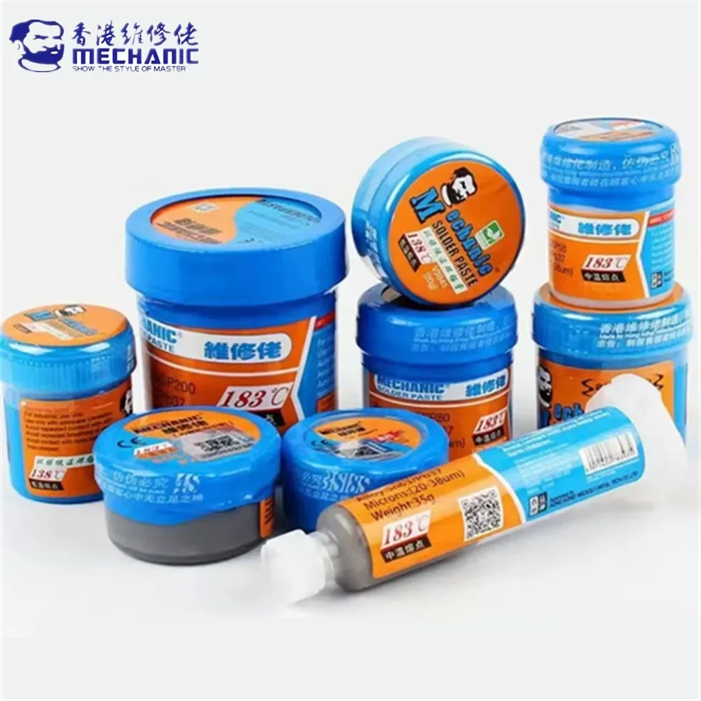 MECHANIC XG Series 183â Tin Solder Paste Environment Friendly Soldering Flux For LED PCB Board Electronic Component Phone Repair