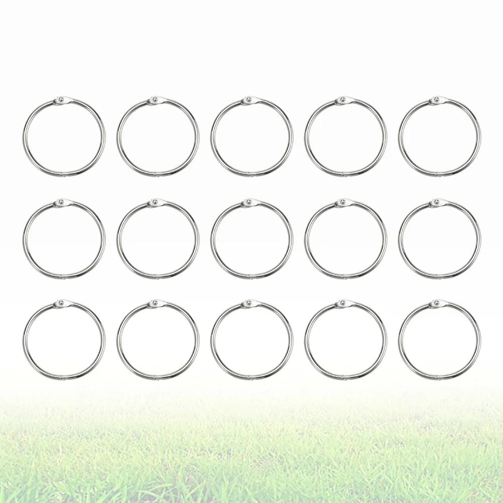 

Loose-Leaf Connective Rings DIY Opening Connective Hoops Binding Rings (Inner Diameter 25mm Outer Diameter 30mm)