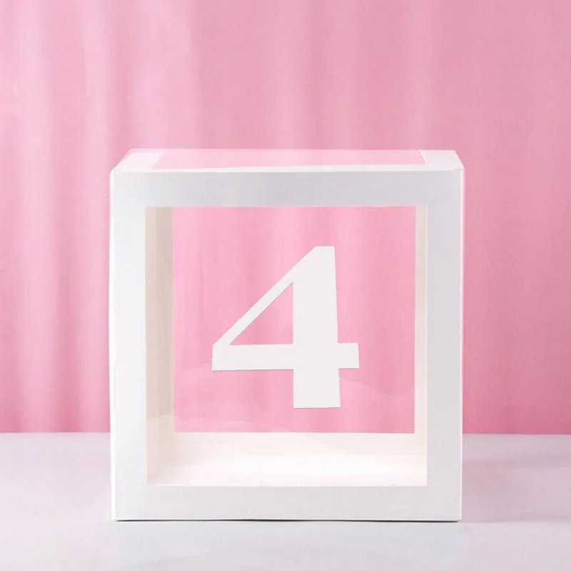 Clear Balloon Box for Baby Shower, Birthday, or Wedding Party Decorations