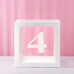 Clear Balloon Box for Baby Shower, Birthday, or Wedding Party Decorations (4)