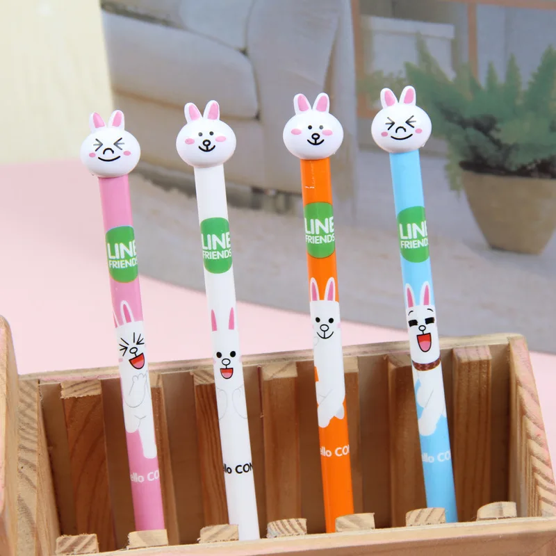 

DL A609 South Korea Stationery small fresh and lovely cartoon super adorable rabbit pen creative 0.38mm Stationery office stati