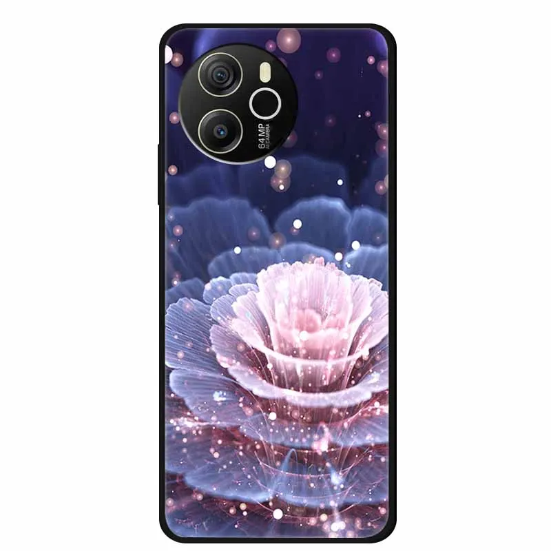Black Silicone Soft Back Protective Case Cover