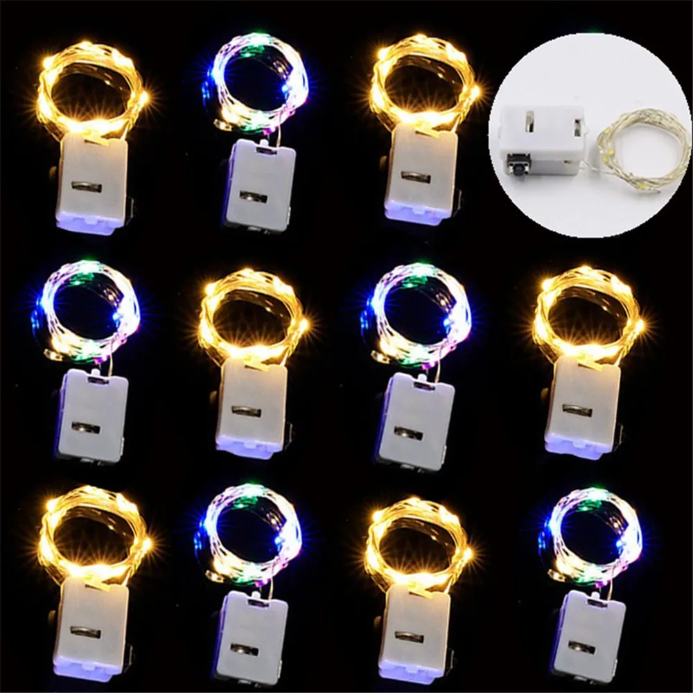 Description Picture 4 of item20 Pack String Fairy Lights 20Led 2M Silver Copper Wire Battery Powered Decorations Lights For Wedding Party Christmas Decor
