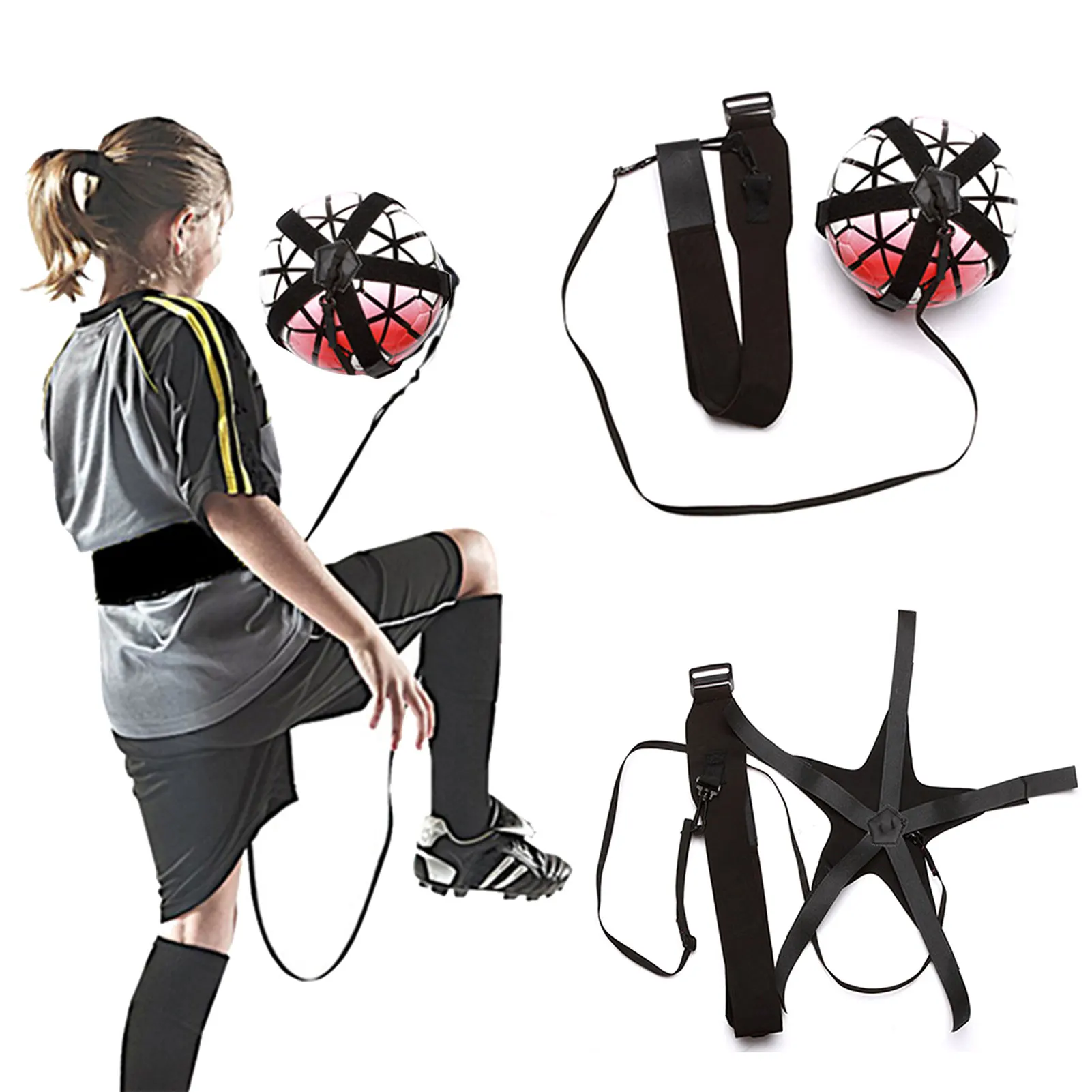 Soccer Practice Trainer for Football for serving tosses Returns ball