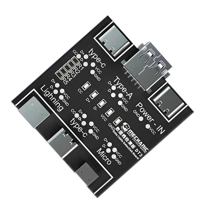 2X DT3 Data Cable Detection Board USB Cable Tester For IOS Android Type