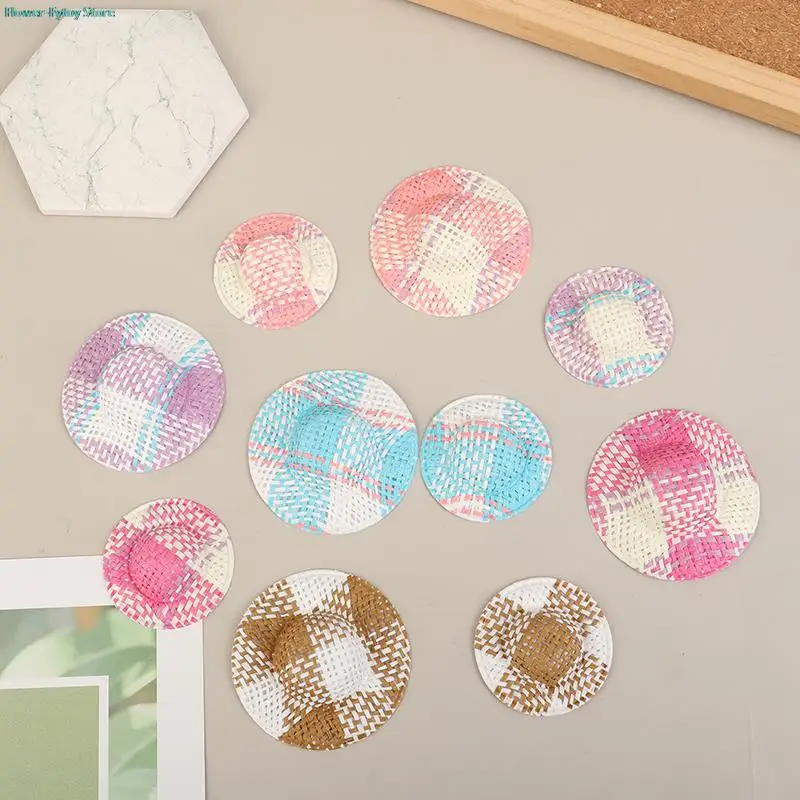 

Миниатюрные плетеные соломенные шляпы для кукольного домика, 5 шт., зеркальная шляпа, украшение для кукольного домика, 1/12, игрушка для куклы