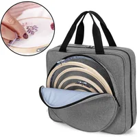 Multiple Pockets Embroidery Project Bag, Square Embroidery Supplies Storage Tote Bag, Portable Craft Carry Case 4