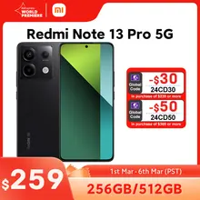 New Global Version Xiaomi Redmi Note 13 Pro 5G Mobilephone 67W Turbo Charging 5100mAh battery Snapdragon 7s Gen 2 CPU 200MP OIS