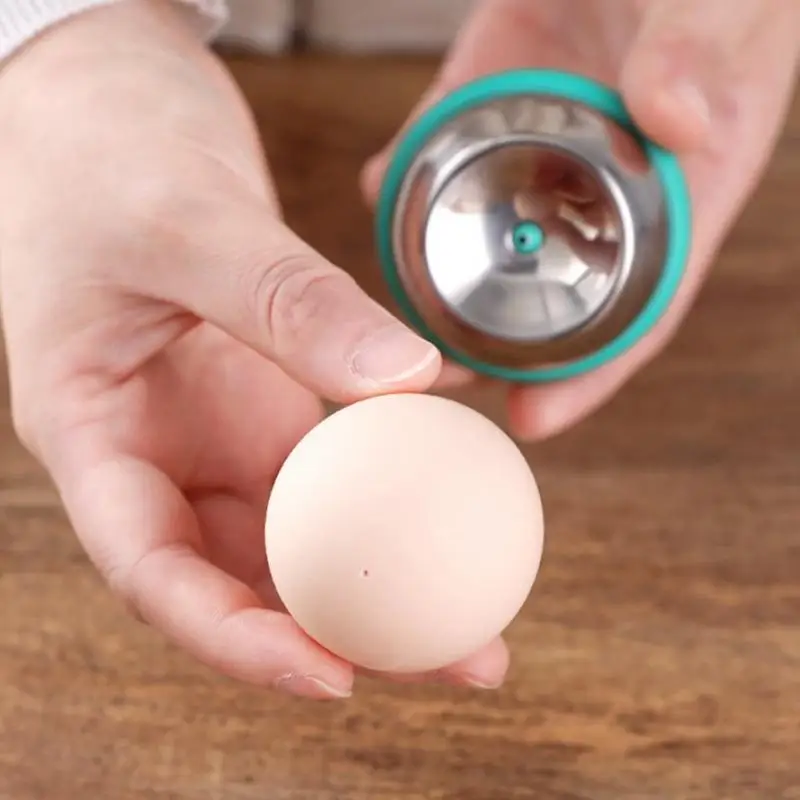 Raw Egg Piercer Stainless Steel Needle Eggs Punch Eggs Poker Needle Egg Hole Puncher Manual Piercing Tool For Easy Peeling