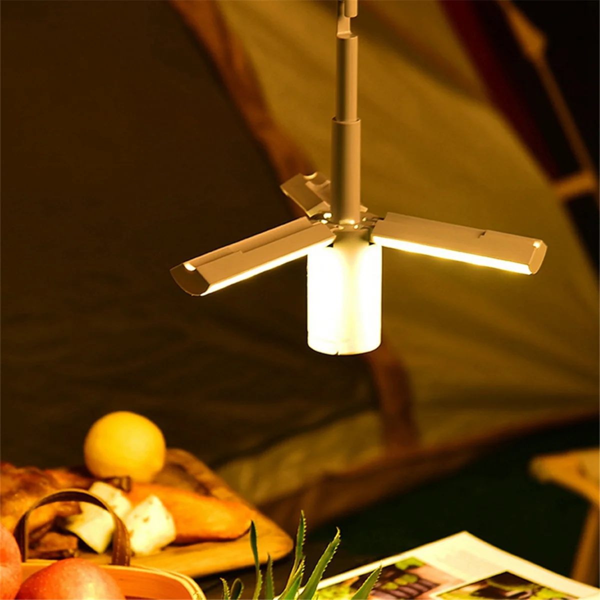 BAAU Folding Outdoor Camping Portable Rechargeable High Capacity Emergency Lamp Flashlight Camping Hanging Tent Hanging Light