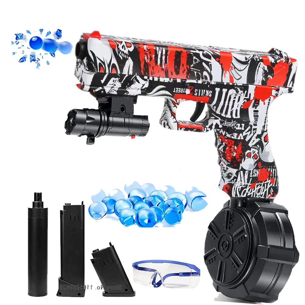 2 In 1 Glock Gel Blaster Elektrische Gel Bal Blaster Automatische Ploetert Water Kralen