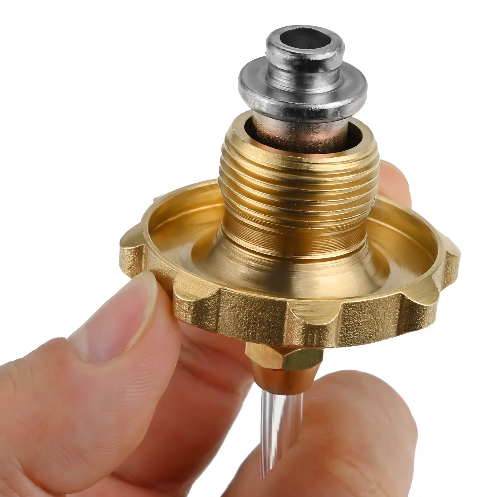 1set Liquefied Gas Connector 60cm Hose CB Can Adapter to connect Gas Tank Inflate CB can Copper Hand Wheel Switch Valve Camping