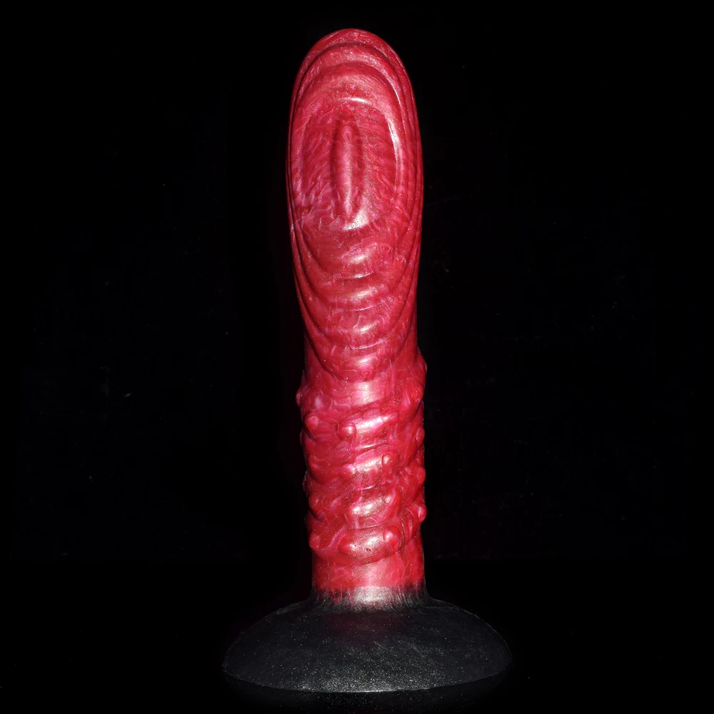 

LICKER Beef Color Glans Corrugated Imitation Tarantula Silicone Dildo With Sucker Dlitoral Stimulation Anal Plug Adult Toy