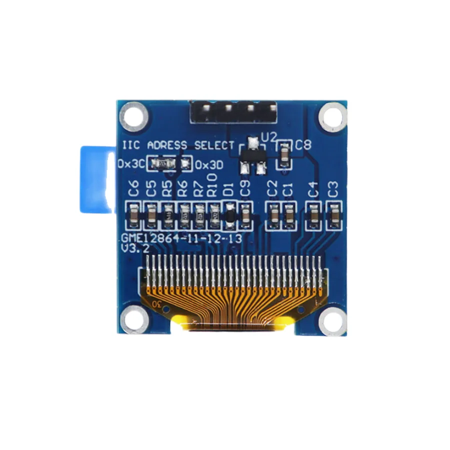 0.96 I2C Display OLED 0.96" - Bianco, 4 Pin, Per Arduino, Raspberry Pi I2c 128x64 - Foto 10