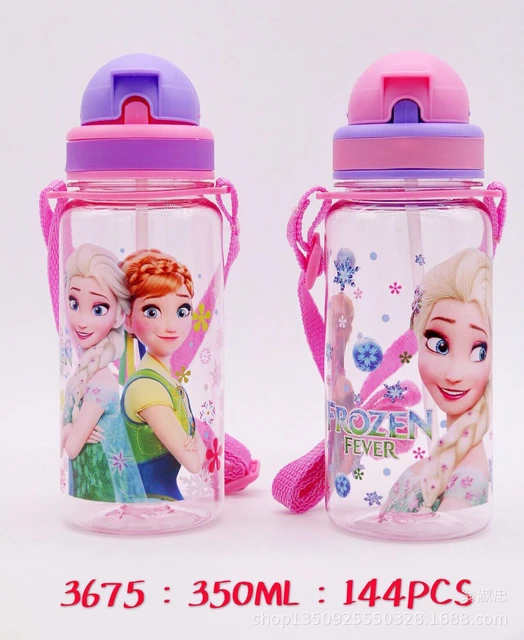 470ml Disney Frozen Children's Cup with A Straw Fall Portable