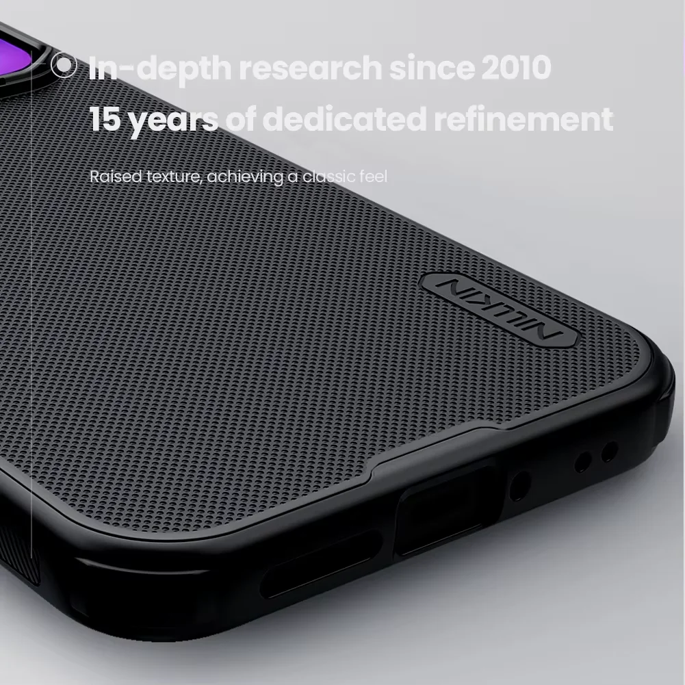 Nillkin Frosted Shield Pro Case: Shockproof Anti-Scratch Phone Cover with PC+TPU Airbags