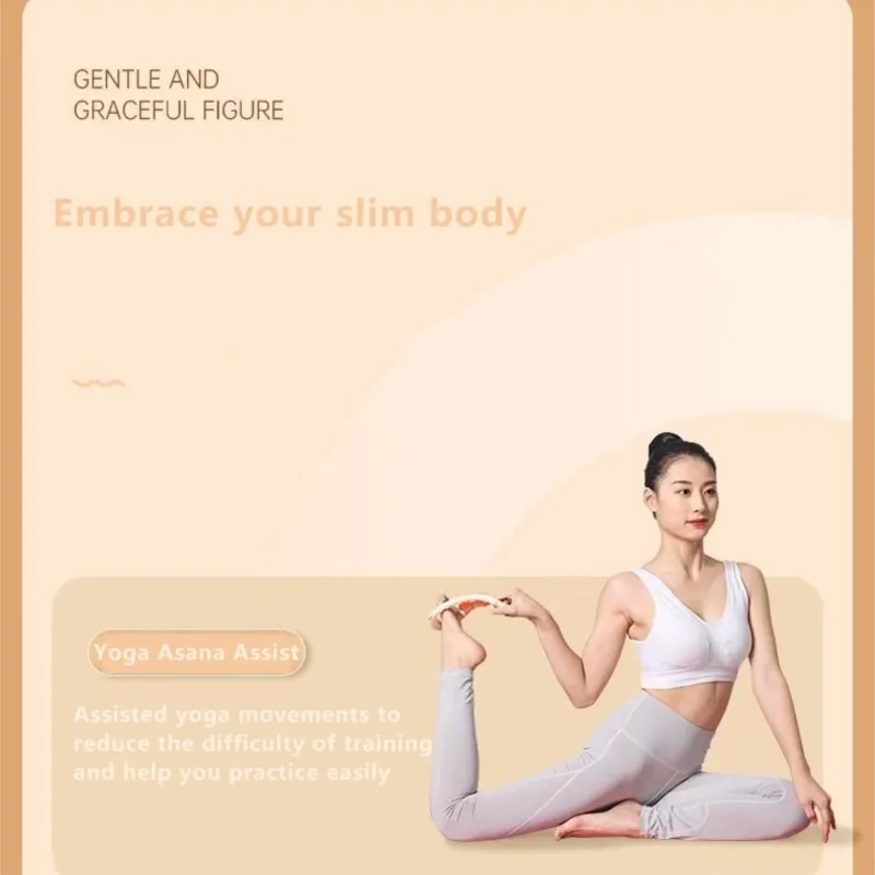 Yoga Ring Massage Roller Pilates Exercise Ring Open Shoulder Beautiful Back Stretching Pilates Fitness Home Training
