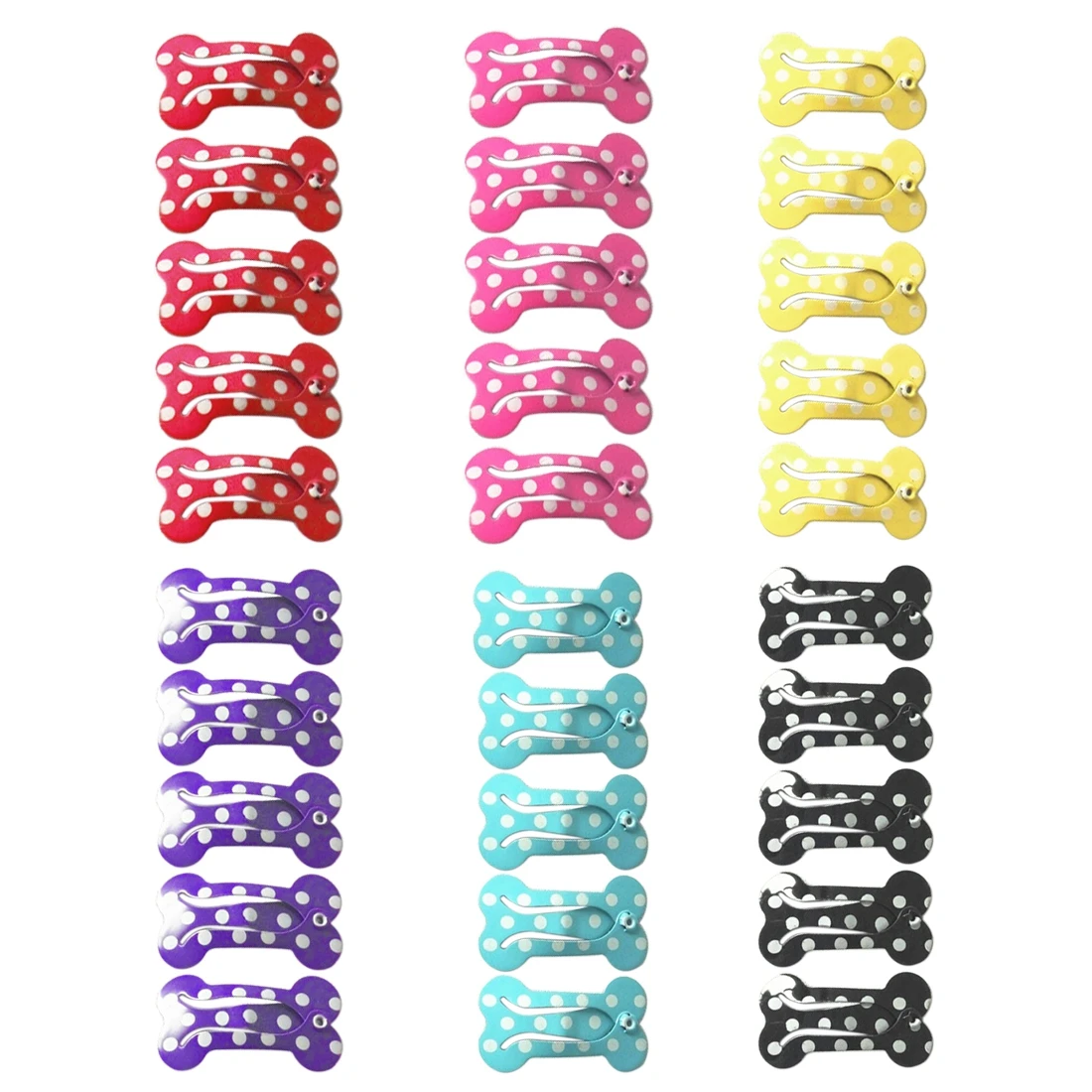 30pcs/Lot Bone Shaped Dog Hairpin Puppy Cat Hair Clips Pet Accessories Grooming Dogs Supplies for Small | Дом и сад