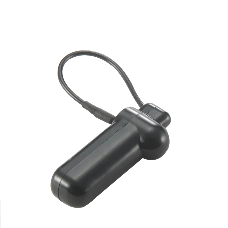200 Pieces Black EAS Security Tags 58KHz Antitheft Hard Tag with Lanyard for Clothes Luggage Anti Shoplifting