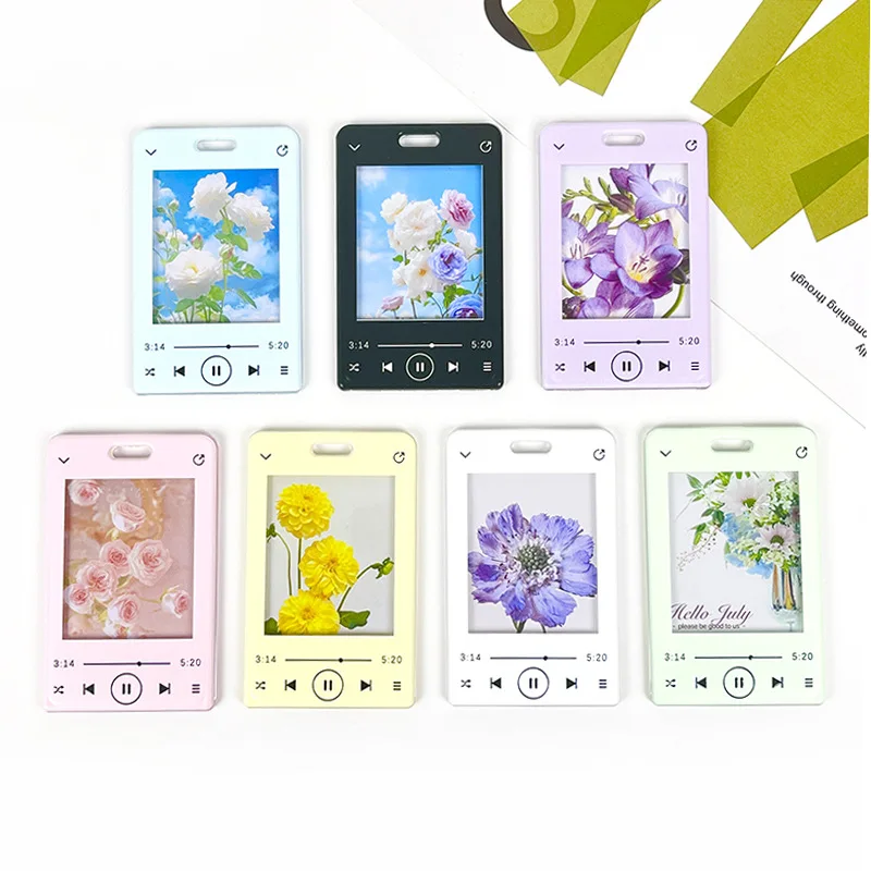1 Piece Creative Kpop Card Holder Korean Fashion Display Student Card Protector for Kids Idol Photocard Holder Student Supplies card holder credit card holder photo card holder card protector idol card protector idol card book desk card holder card display stand photo card binder acrylic sign holder