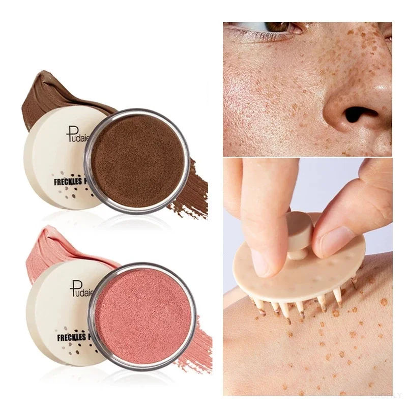 

Freckled Stamp Kit Lifelike Fake Freckle Pen Liquid Freckle Stamp Kit Waterproof Dot Spot Pen Quick Dry Spot Freckle Air Cushion