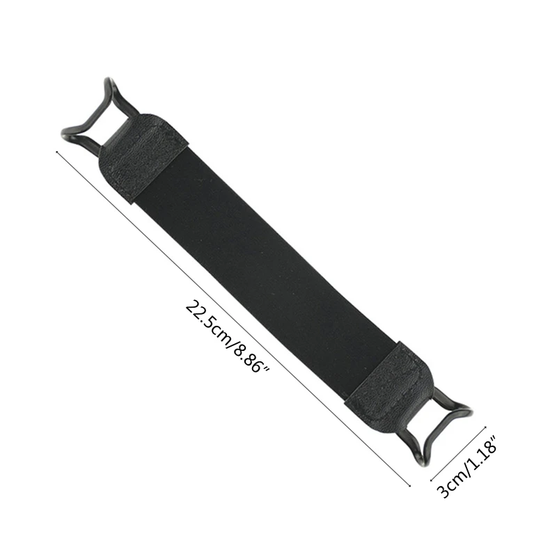 One-Hand Operation Protective Leather Strap with Finger Grip for Tablets and E-Readers