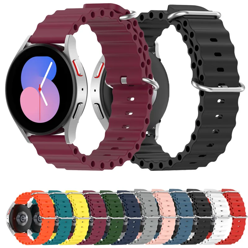 

20mm Silicone Strap For Samsung galaxy watch 3 41MM/42mm/active2 Bracelet For Huawei watch GT2 42mm/watch 2/amazfit GTS Correa