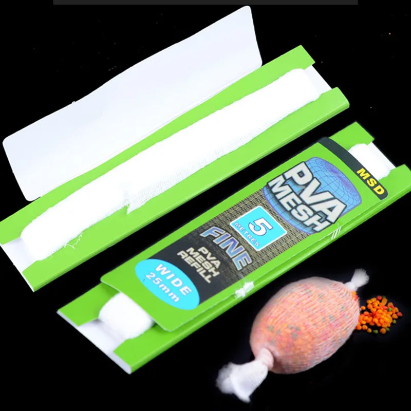 Description Picture 2 of itemSoluble PVA Mesh Refill Carp Fishing Feeder Fishing Lures Refill Rig Hook Bait Wrap Bags 25/37mm Bag Tool Tackle Accessory