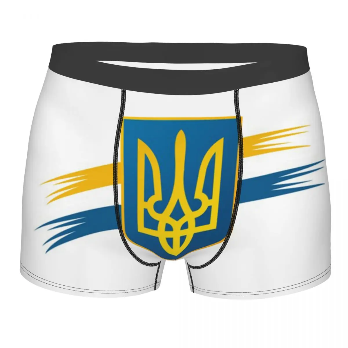 

Трусы-боксеры мужские с флагом Украины, пикантное нижнее белье, мягкие шорты, нижнее белье