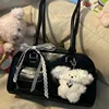 Korean Huh Yunjin Sane Style Standoil Bowling Bag STAND OIL Boston Tote Bag Underarm Bag for Women 5