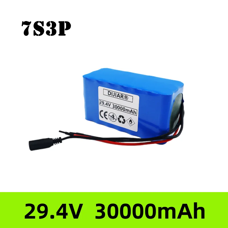 

24V 30000mAh 7S3P 18650 Lithium Battery 24V Lithium Battery Wheelchair Battery 7s3p Battery Pack 24v for Electric Bicycle