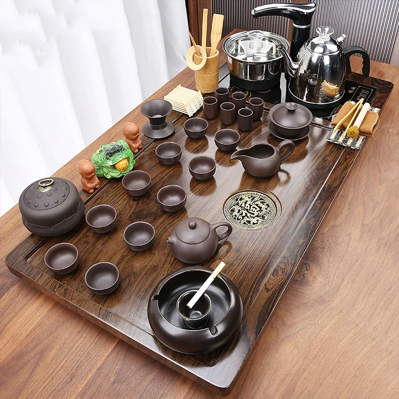 Luxury Gong Fu Tea Set Complete Yixing Puer Ceremony Chinese Traditional Teaware Sets Teapot