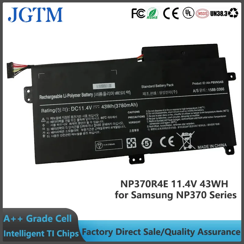 

JGTM Laptop Batteries for Samsung NP370 NP370R4E NP510R5E AA-PBVN3AB NP370R5E NP450R5V NP450R4V NP470R5E 510R5E BA43-00358A