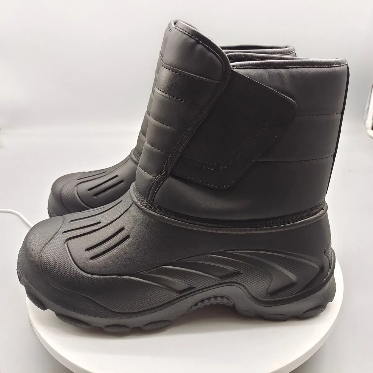 36-46 Waterproof Fishing Snow Boots Men Women Winter Thick Plush Warm Cotton Shoes Lightweight Anti slip Outdoor Wading Boots