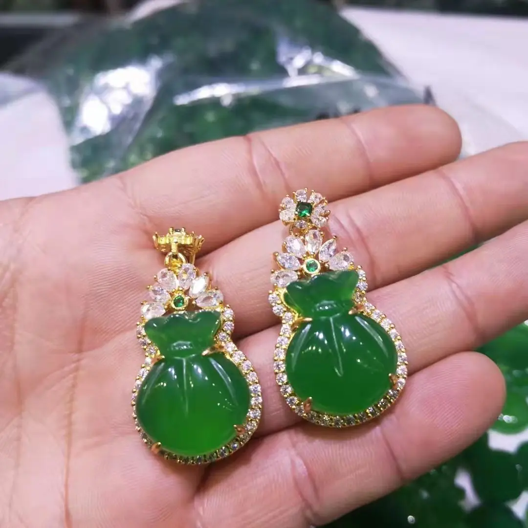 

Natural green jade pendant with 925 silver necklace pendants jewelry Real agate Blessing pendants necklace Gifts for girlfriend