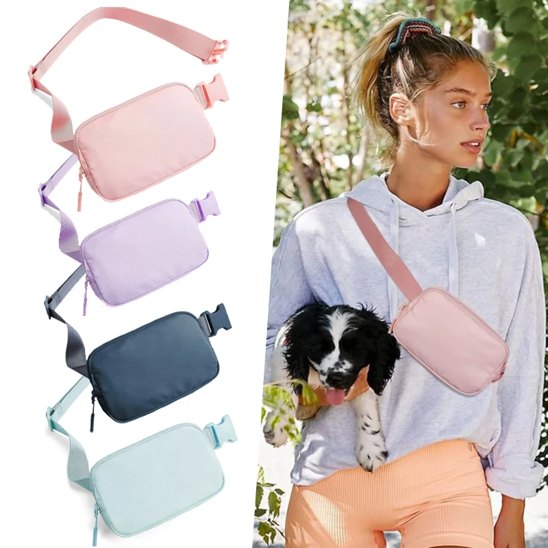 Unisex Waterproof Crossbody Fanny Pack - Adjustable Outdoor Sports Waist Bag and Mobile Phone Holder