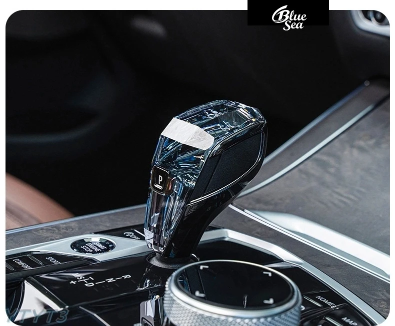 For BMW New 3/2/4 Series G20 G22 Car Gear Shift Knob Z4 X3 X4 G01 G02 Car Gear Shift Knob Handlebar Trim Cover Car Accessories
