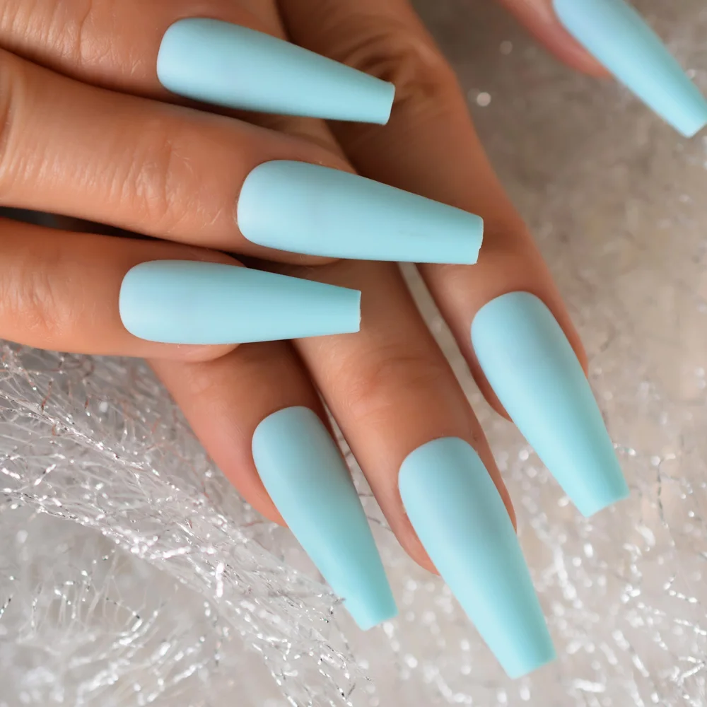 Baby Blue Chrome Nails Pictures, Photos, and Images for Facebook, Tumblr,  Pinterest, and Twitter