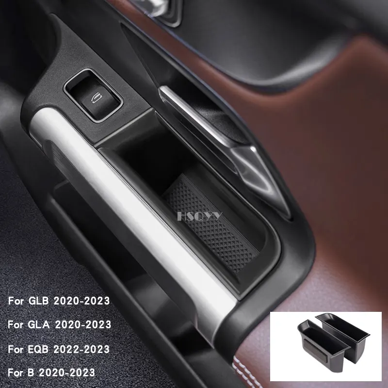 

For Mercedes benz GLA GLB B Class W247 X247 EQB 2020-22 Car Armrest Door Handle Storage Glove Phone Holder Card Box Acessorios