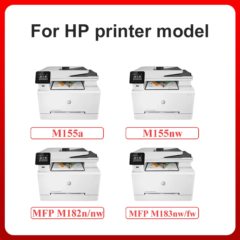 Compatible 215A Toner Cartridge For HP Color LaserJet Pro MFP M183fw 182n M182nw M155a 155nw Refill Printer Cartridges With Chip