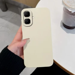 Luxury Solid Color Matte Silicone Phone Case - Upgraded Anti - Fingerprint Shell for Infinix Smart 10 (TYW000)