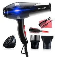 Professional Ionic Hair Dryer Straightener Pro Blu-ray Hot/Cold, Strong Power 110v-210v Electric Hairdressing Equipment 1