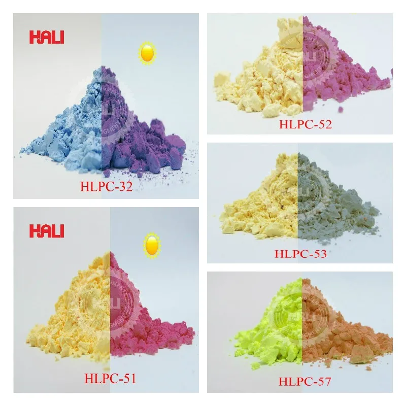 10그램 노란색에서 녹색 색상의 UV 형광체 분말 품목:HLPC-56
