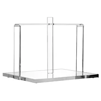 New Sleek Lucite Napkin Holder Acrylic Tissue Box Holder Desktop Napkin Holder Tissue Box Organizer Hotel Restaurant Table Decor 2