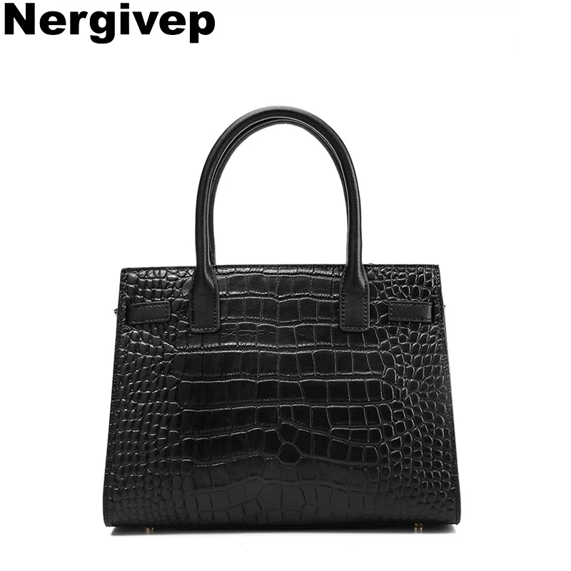 Cowhide Crossbody Bag Women's Handbag Large Capacity Girls' Premium Genuine Leather Kelly Bag