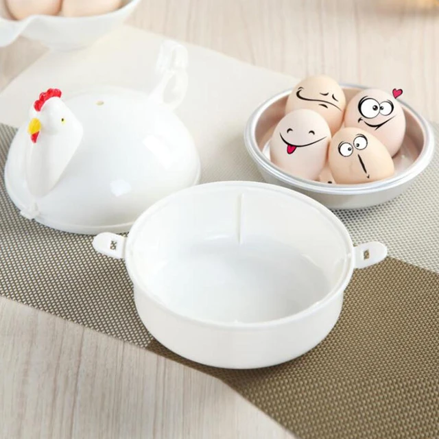 Ceramic Steamer Microwave Egg Cooker 