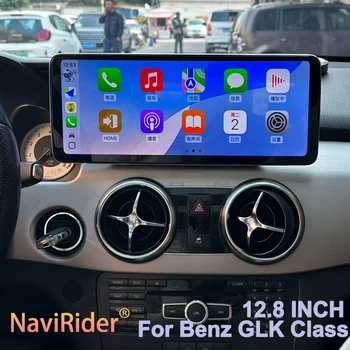 Autoradio 12.8 Pollici per Mercedes Classe GLK NTG 4.5 2013 2014 2015, Navigazione GPS, Schermo Touch, Carplay, Lettore Video, Unità di Controllo