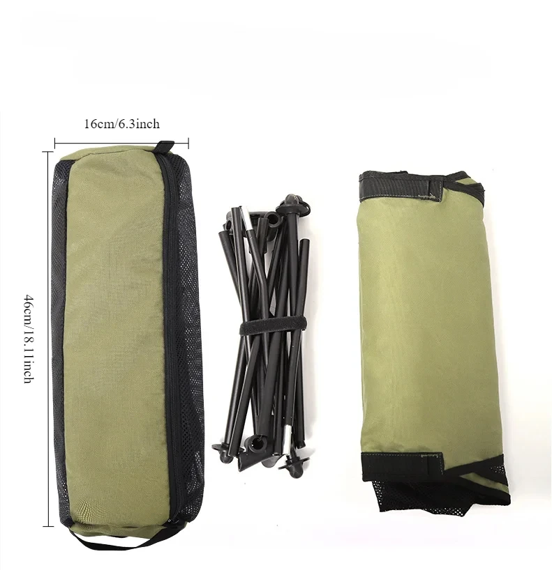 Folding Lounge Chair Moon Chair Outdoor Camping Leisure Picnic Cup Bag Cushion