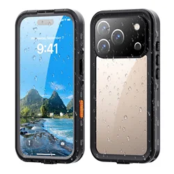 Ultimate Waterproof Shockproof Protective Phone Case - Full Sealed and Dustproof - iPhone 12 Mini (Black)