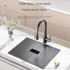 Hidden Bar Sink Stainless Steel Kitchen Sinks Embossed Single Slot with Lid Balcony Garden Coffee Shops Small Washing basin 2